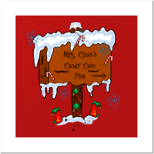 Mrs. Claus's Candy Cane Pies Posters and Art